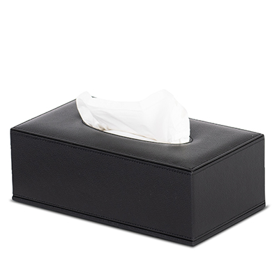Scatola Per Fazzoletti In Pelle E Legno - 25x13,5x11,5 Cm, Beige, Con Chiusura Magnetica, Per Bagno O Soggiorno
