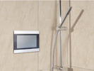 waterproof shower tv mirror monitor hotel accessories